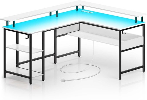Shaped corner desk gaming - desk,,