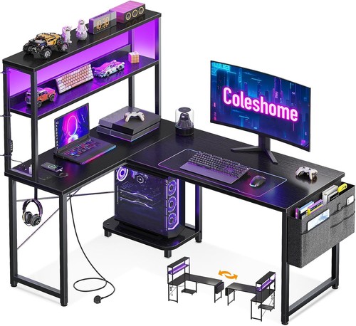 Shaped gaming desk - l,