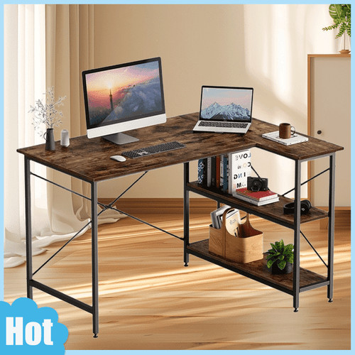 Shaped corner desk - l,
