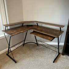 L Shaped Computer Desk Power