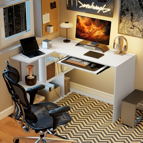 Shaped corner desk with - l-shaped,