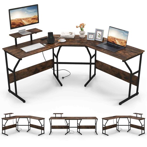 Costway shaped desk corner - costway,