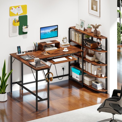 Shaped corner computer desk - shaped,