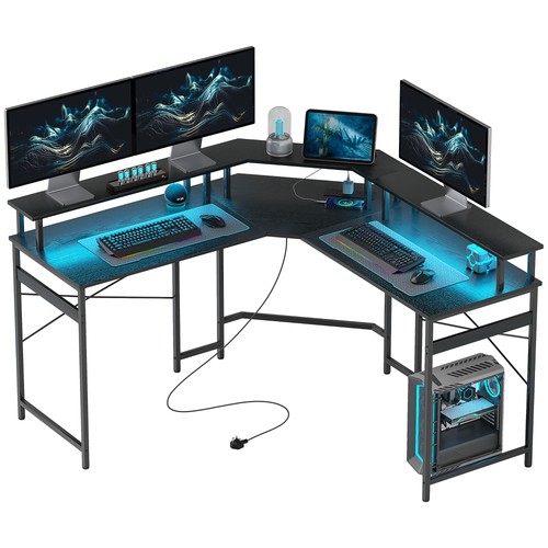 Homcom shaped desk corner - desk,