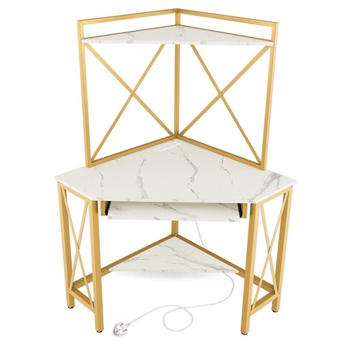 Costway corner writing desk - corner,