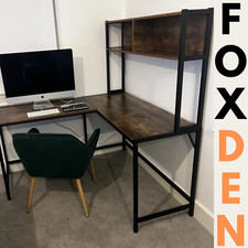 Large Industrial Corner Desk &